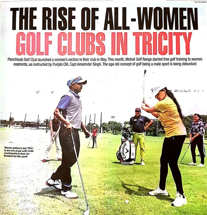 Women Golfers Embrace the Game at Tricity Golf Clubs
